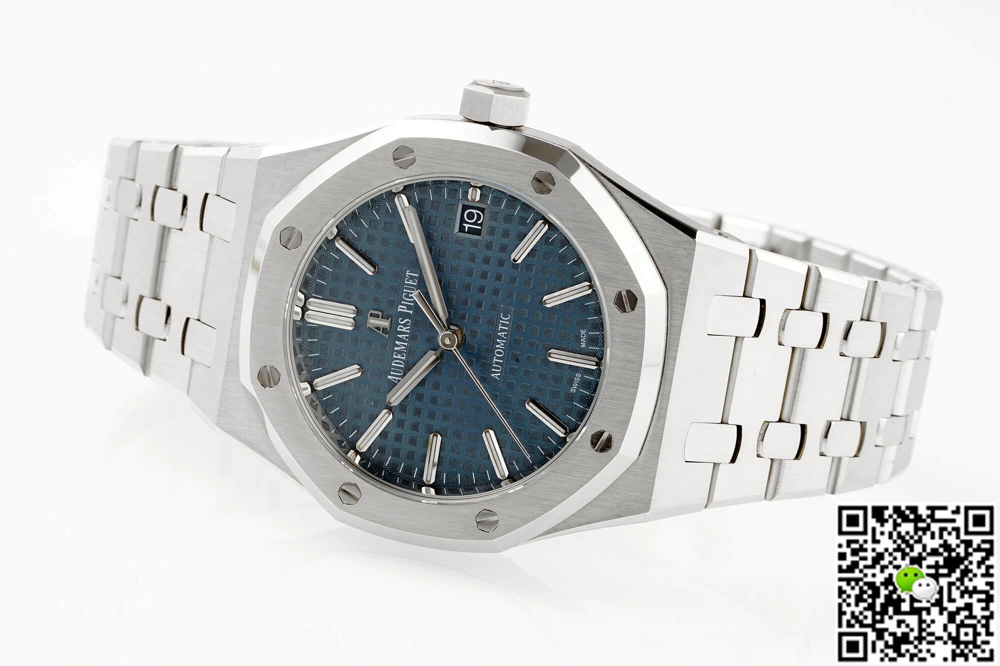 Audemars Piguet Royal Oak 15450ST.OO.1256ST.03 APS Factory 1:1 Best Edition Replica Watch Titanium Case Blue Dial